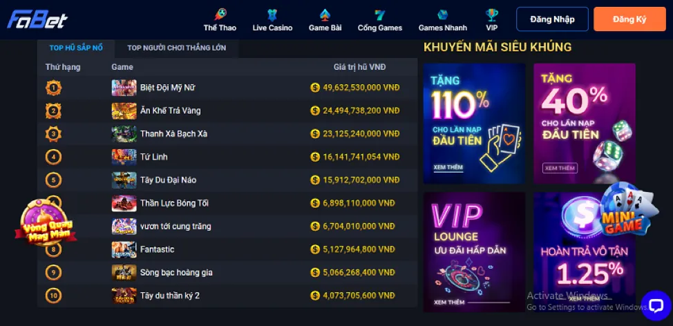 Câu hỏi thường gặp về khuyến mãi Fabet Casino